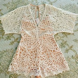 NWT the room by Ark and Co. lace Romper